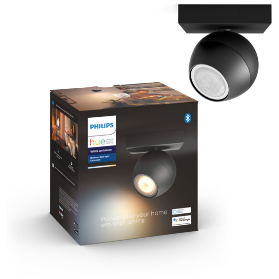 Philips Hue WA Buckram Utvidelse Enkel Spot 5W Sort