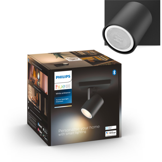 Philips Hue WA Runner Enkel Spot Utvidelse 5W Sort