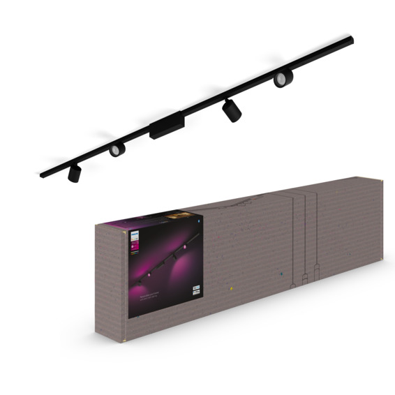 Philips Hue WCA Perifo Taklampe 4xSpot Sort