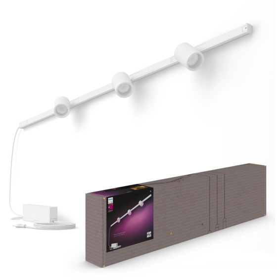 Philips Hue WCA Perifo Vegglampe 3xSpot Hvit