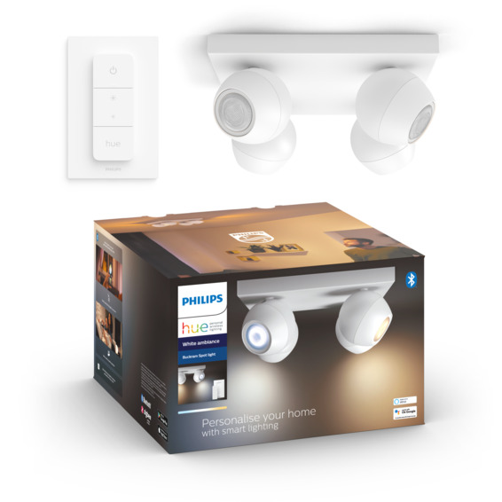 Philips Hue WA Buckram Taklampe 4x5W Hvit