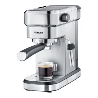 SEVERIN Espresa KA 5994 - Kaffemaskin med cappuccinatore - 15 bar - børstet rustfritt stål / svart