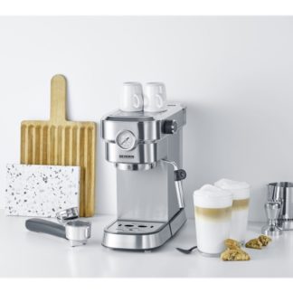 SEVERIN Espresa Plus KA 5995 - Kaffemaskin med cappuccinatore - 15 bar - børstet rustfritt stål / svart