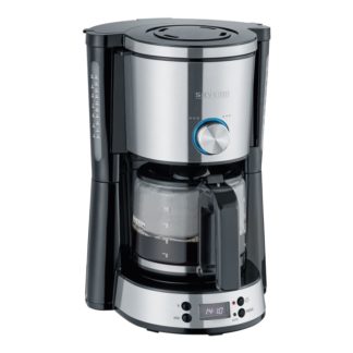 SEVERIN KA 4826 - Kaffemaskin - 10 kopper - børstet rustfritt stål / svart