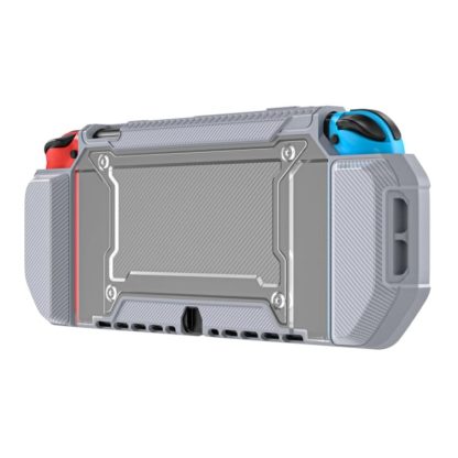 TPU+PC Two-in-one Non-slip Protective Case for Nintendo Switch OLED(Grey)