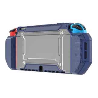 TPU+PC Two-in-one Non-slip Protective Case for Nintendo Switch OLED(Midnight Blue)