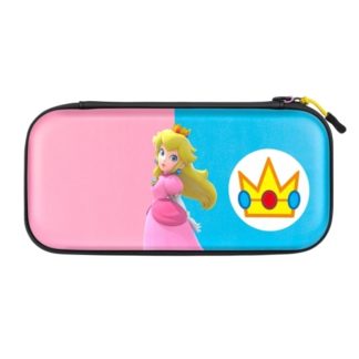 PDP Slim Deluxe: Royal Princess Peach, Hardplast, Nintendo, Blå, Rosa, Nintendo Switch, Nintendo Switch Lite, Nintendo Switch OLED, Ripebestandig, Gl