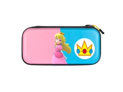 PDP Slim Deluxe: Royal Princess Peach, Hardplast, Nintendo, Blå, Rosa, Nintendo Switch, Nintendo Switch Lite, Nintendo Switch OLED, Ripebestandig, Gl
